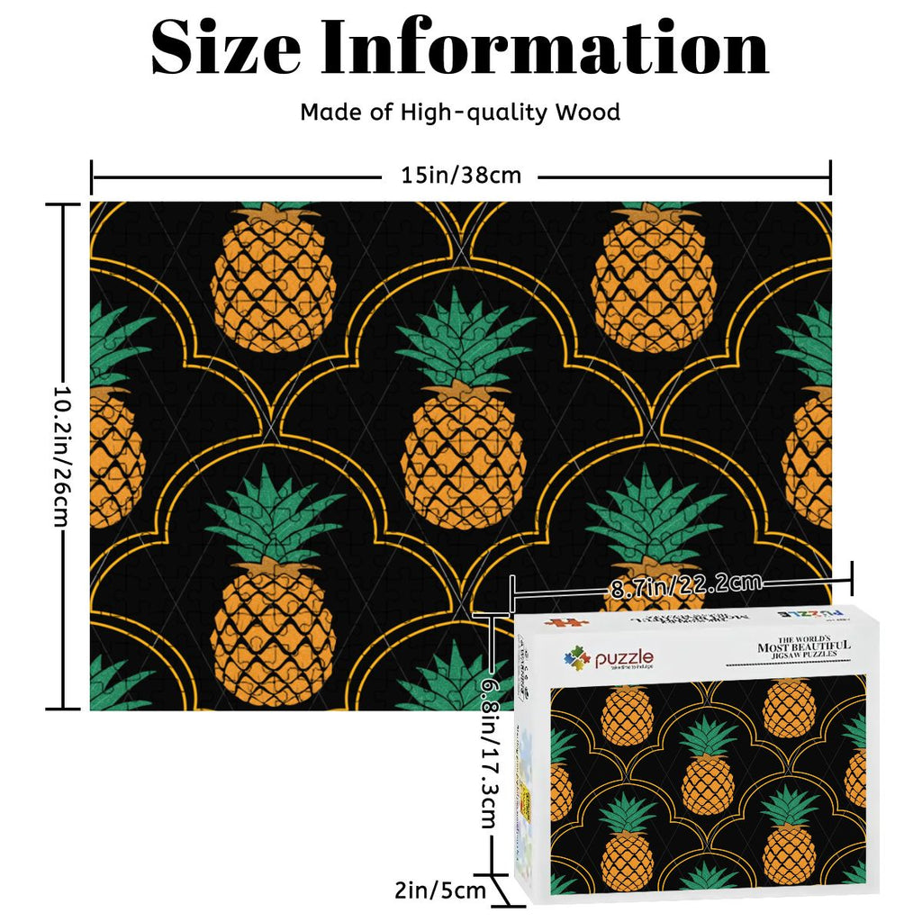 Upside-Down Pineapple Wooden Jigsaw Puzzles 300 pcs (Horizontal)
