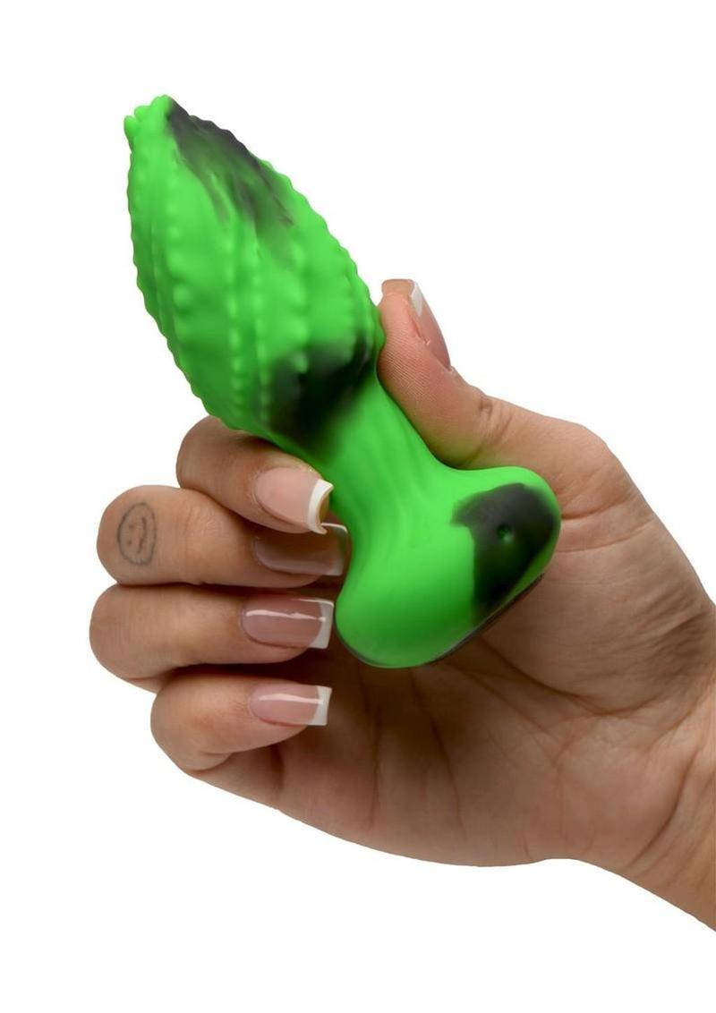 Creature Cocks Eye Of The Spawn Rechargeable Silicone Vibrating and Squirming Butt Plug with Remote
