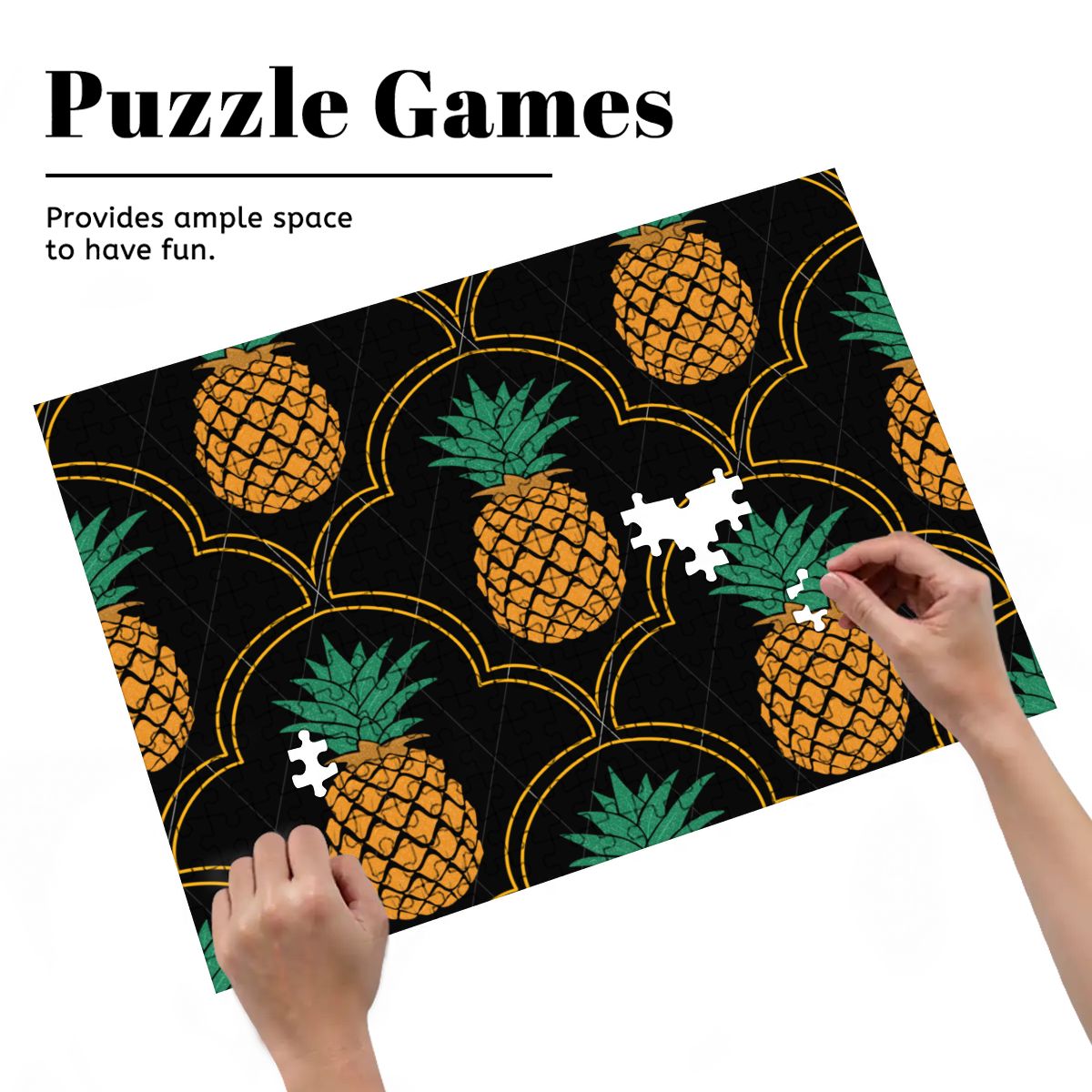Upside-Down Pineapple Wooden Jigsaw Puzzles 300 pcs (Horizontal)