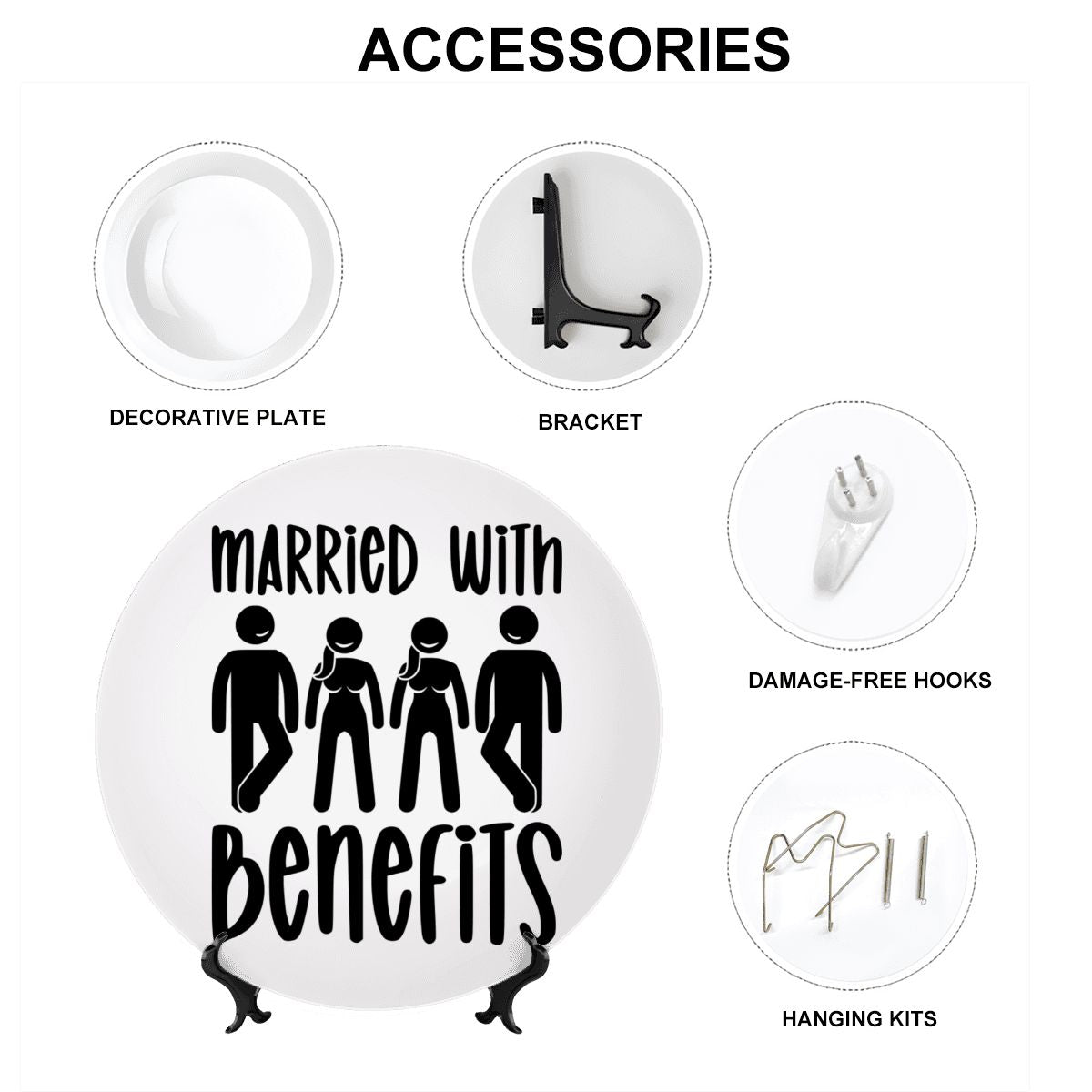 Married With Benefits Decorative Plate