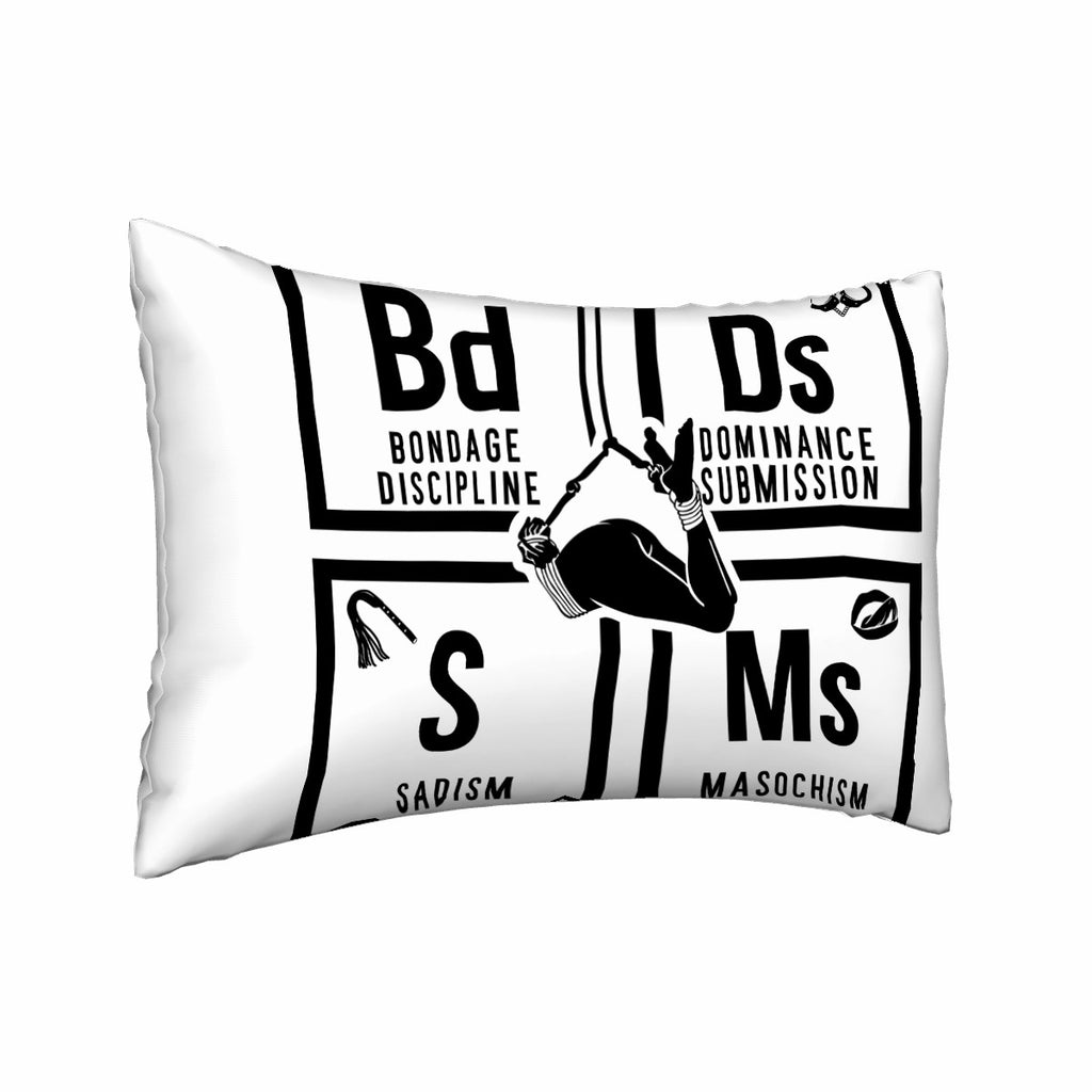 BDSM Satin Pillowcase with Hidden Zipper
