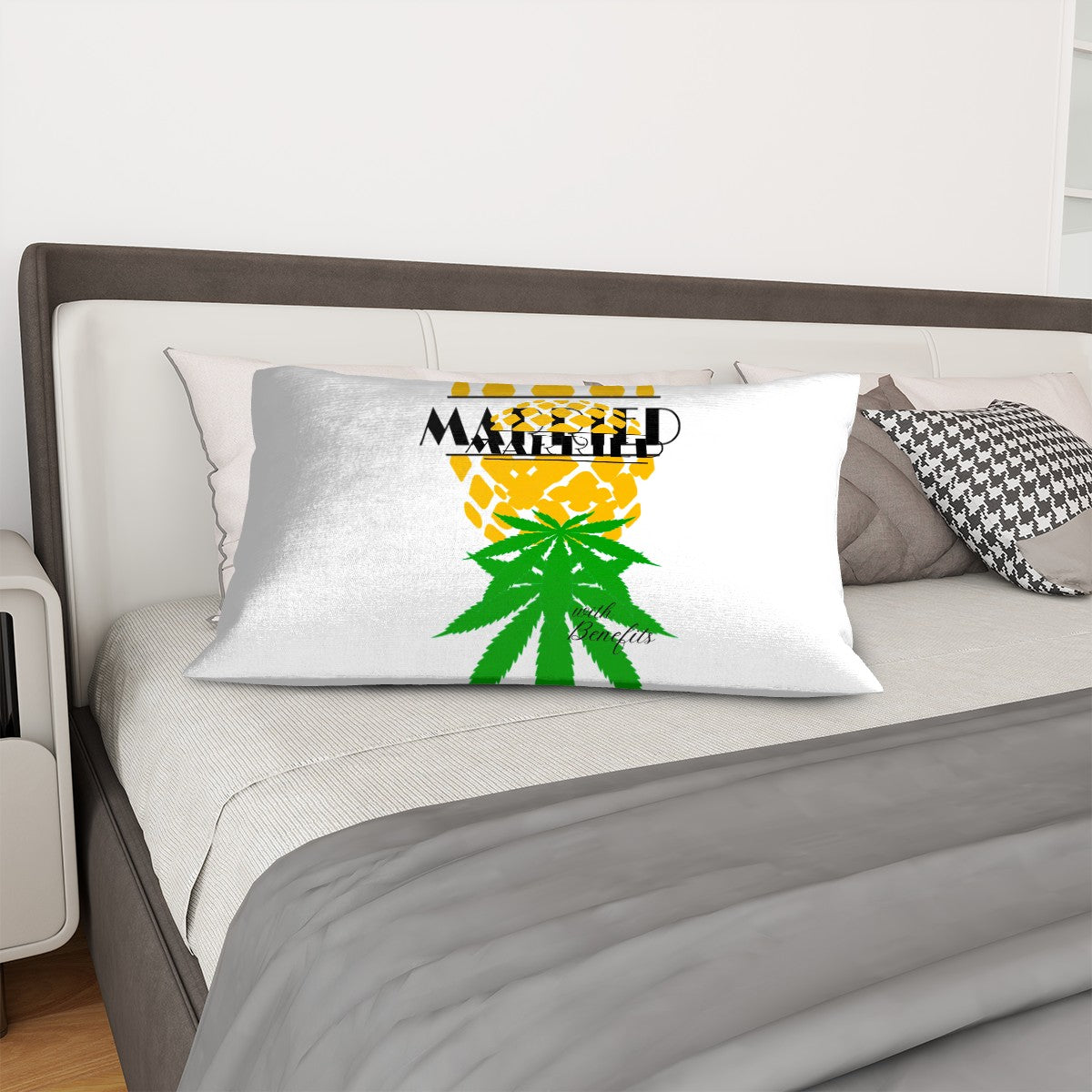 Married With Benefits Pineapple Plush Throw Pillow Covers