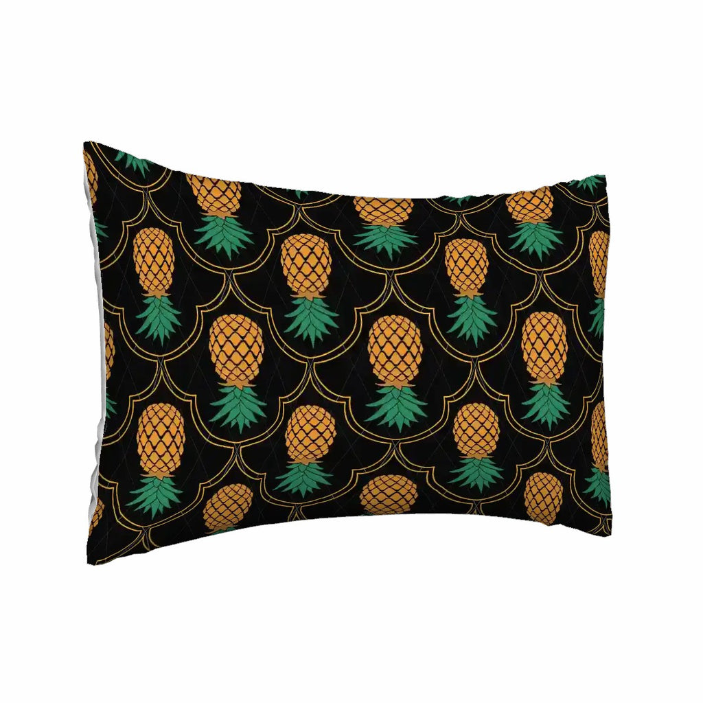 Upside Down Pineapple Satin Pillowcase with Hidden Zipper
