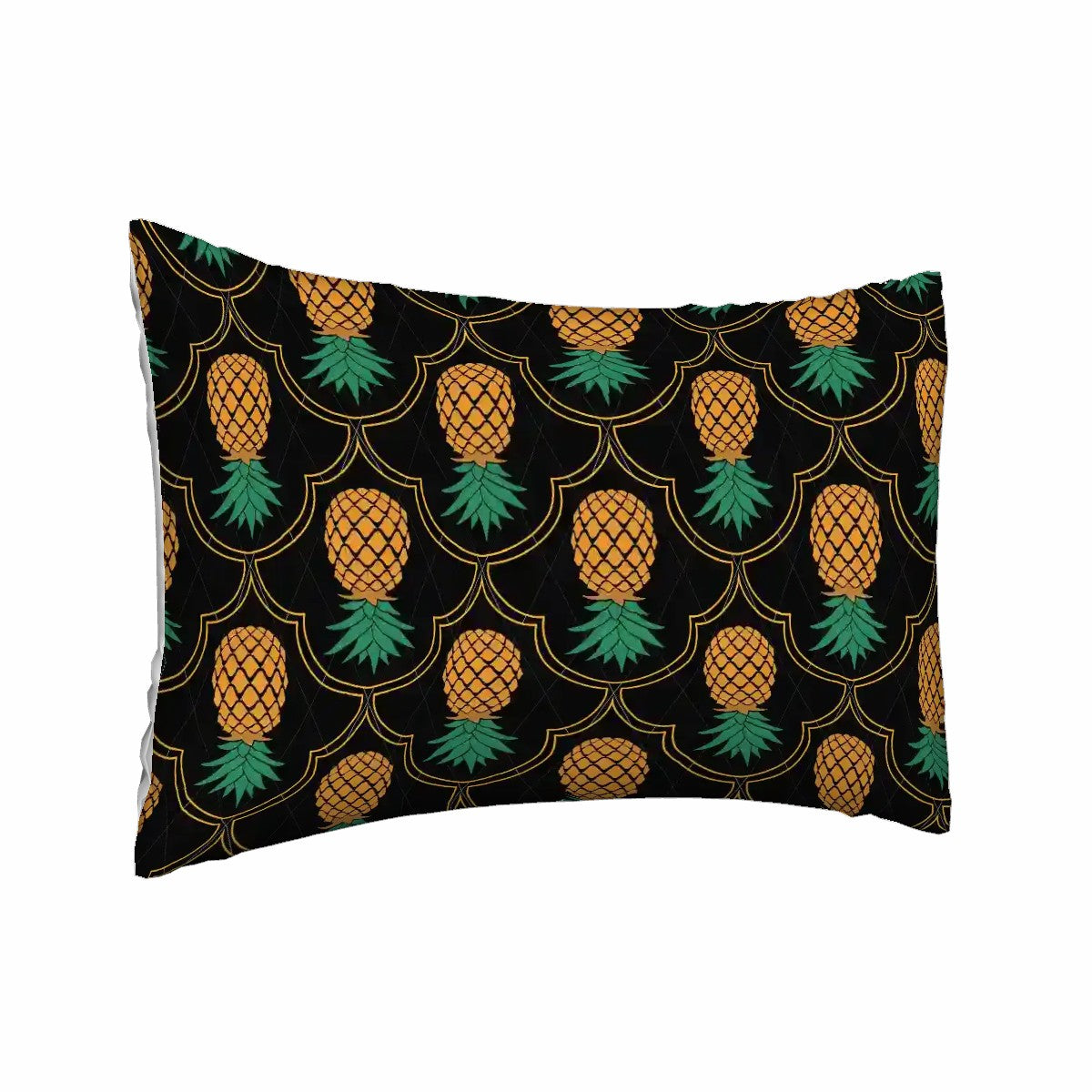 Upside Down Pineapple Satin Pillowcase with Hidden Zipper
