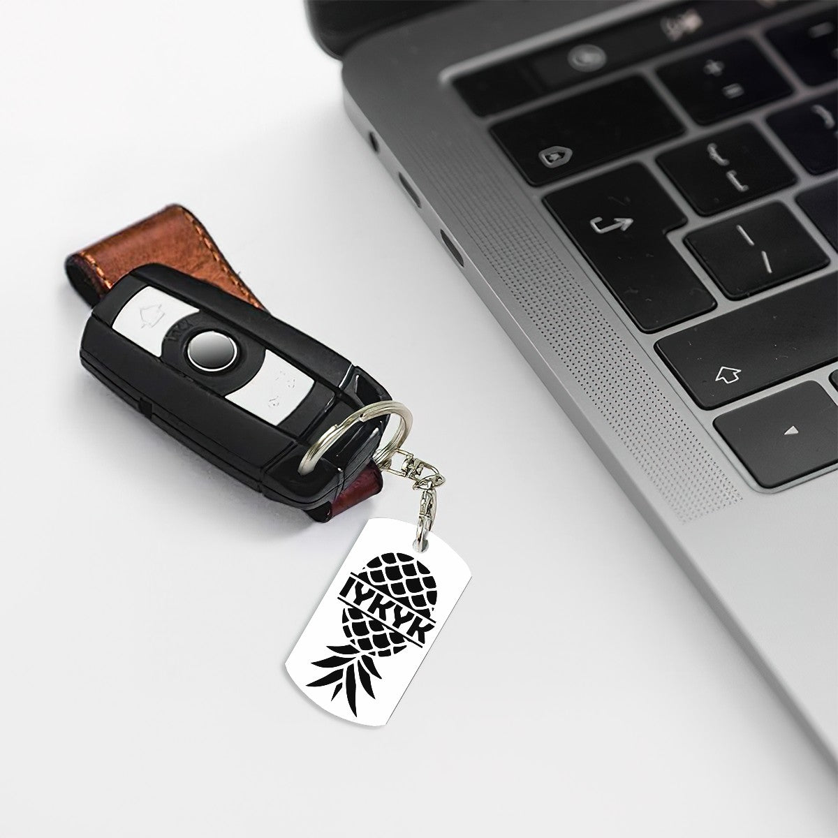 IYKYK Inspired Metal Keychain
