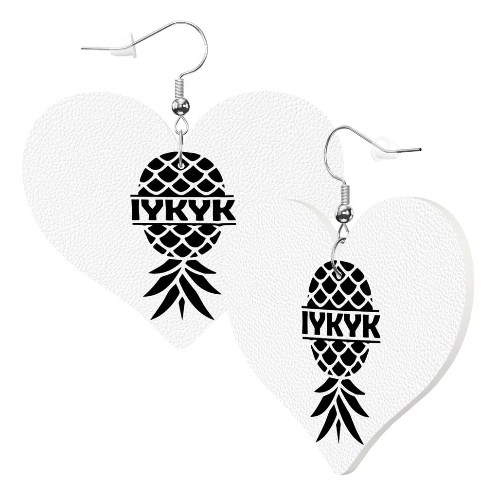 Heart Shape Leather Earrings