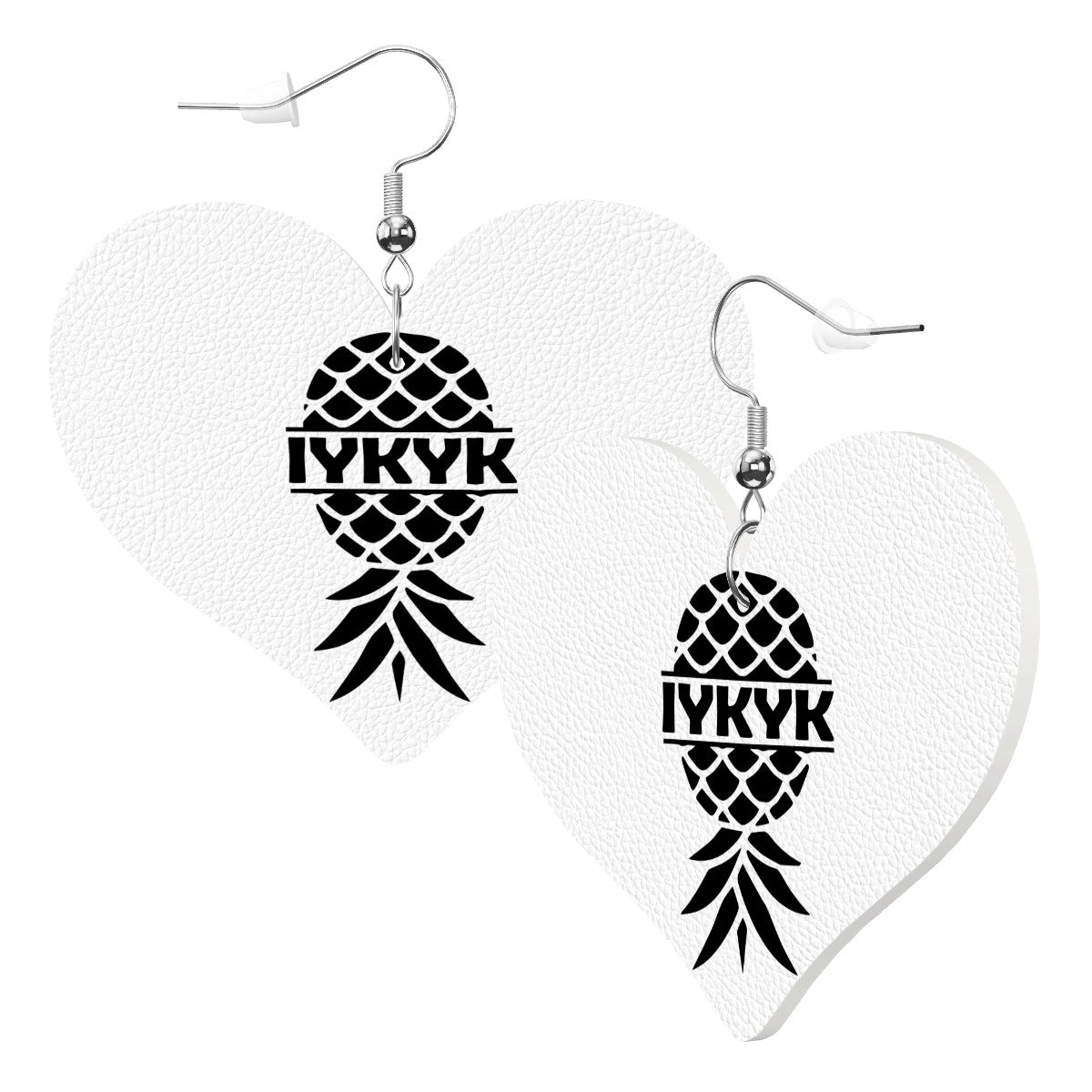 Heart Shape Leather Earrings