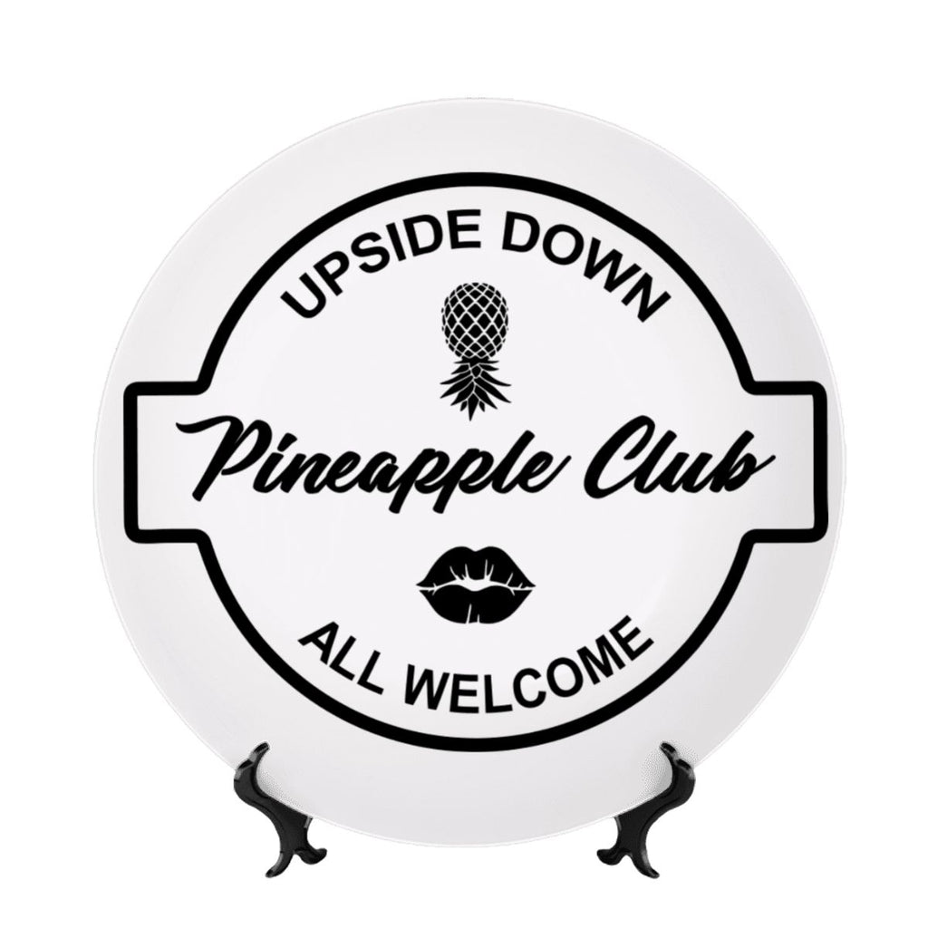 Upside-Down Pineapple Club Decorative Plate