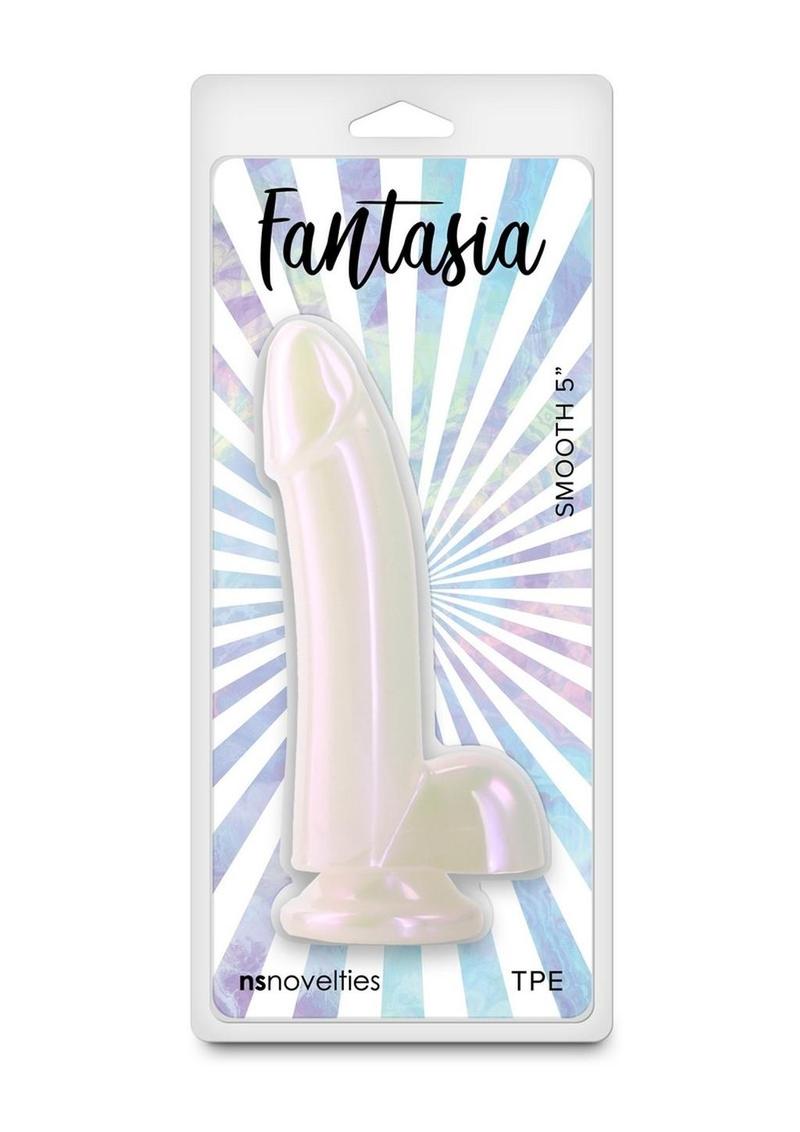 Fantasia Smooth 5 Inch White Dildo TPE Material