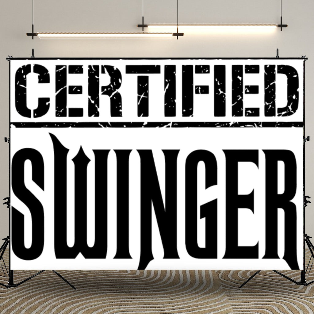 Certified Swinger Photography Backdrops