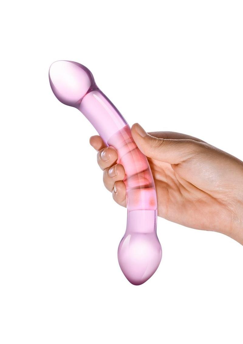 Glas Double Trouble Purple Dildo With Comfortable Length