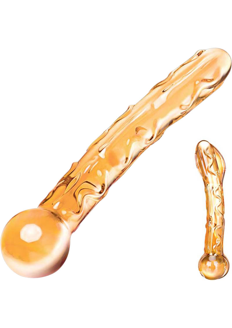 Glas Orange Tickler Hand Blown Glass Design Dildo