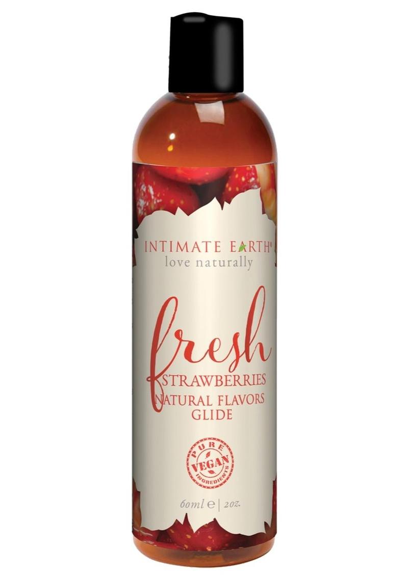 Intimate Earth Fresh Strawberries Natural Flavors Glide