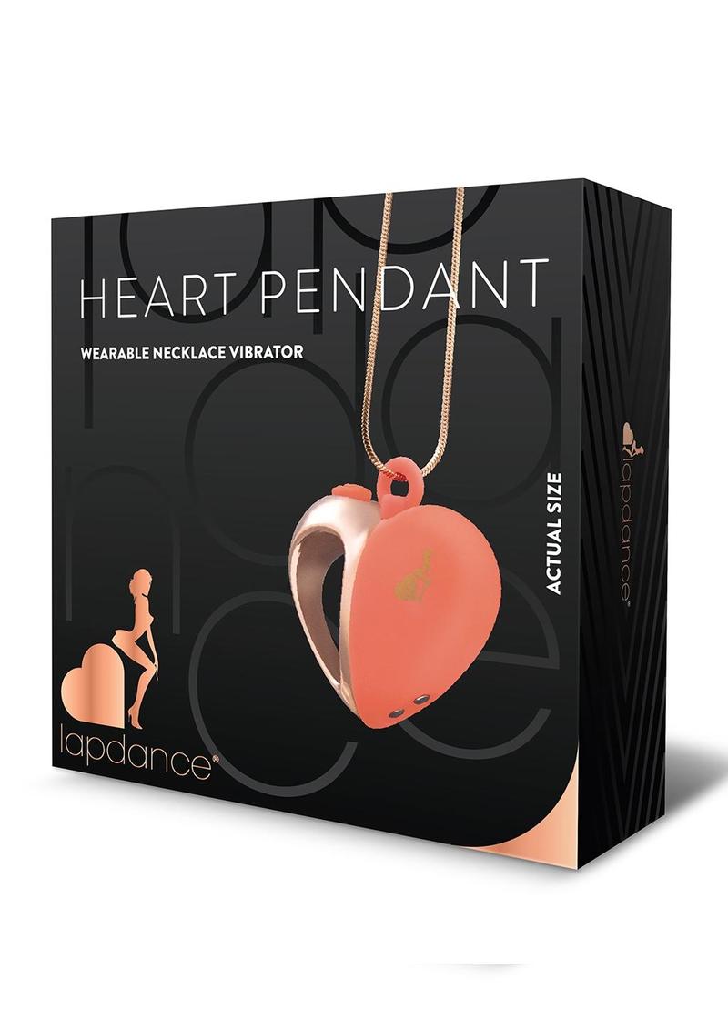 Lapdance Heart Pendant Wearable Necklace Vibrator