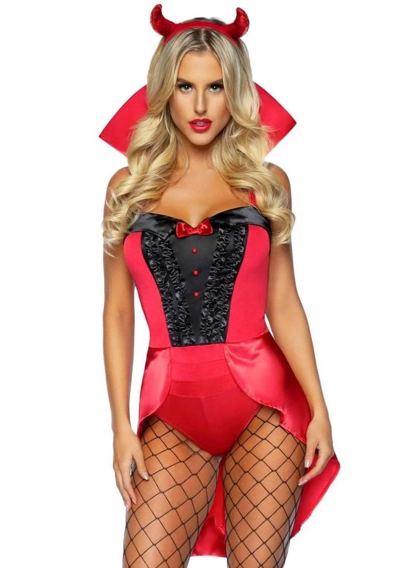 Devilish Darling Tux And Tails Bodysuit