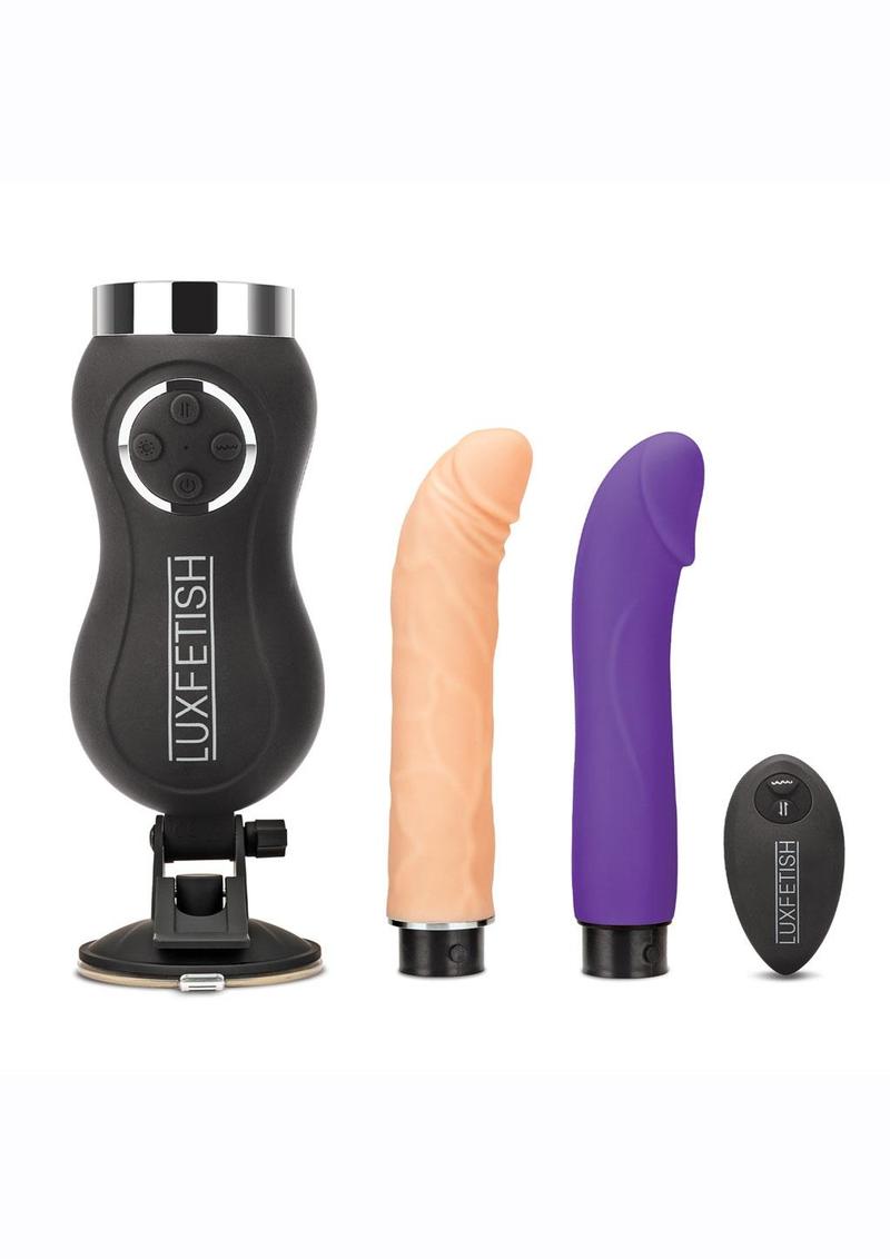 Luxe Fetish Thrusting Rechargeable Compact Sex Machine