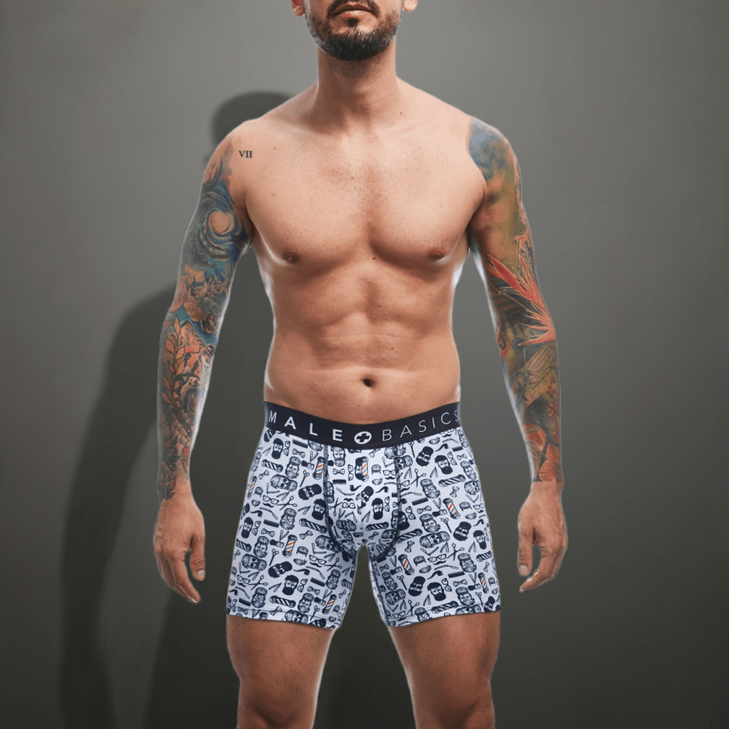 Malebasics Boxerbrief Barber Skulls