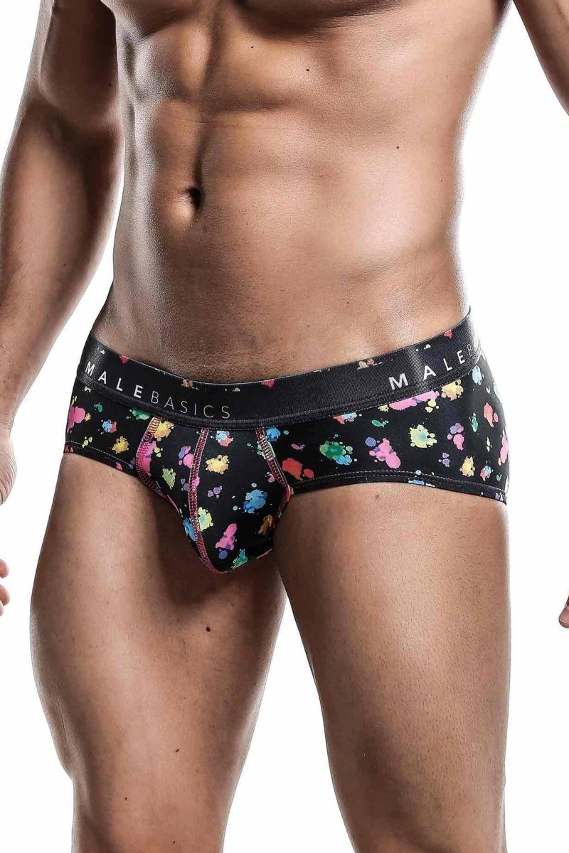 Malebasics New Hipster Brief Black Splash