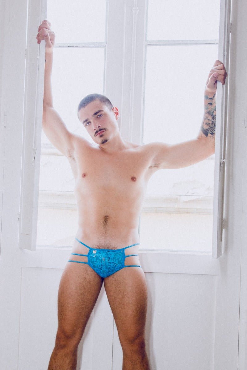 MOB Men's Lace Pouch Thong