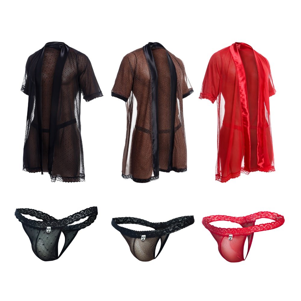 MOB Sultry Robe & Thong set Final Sale