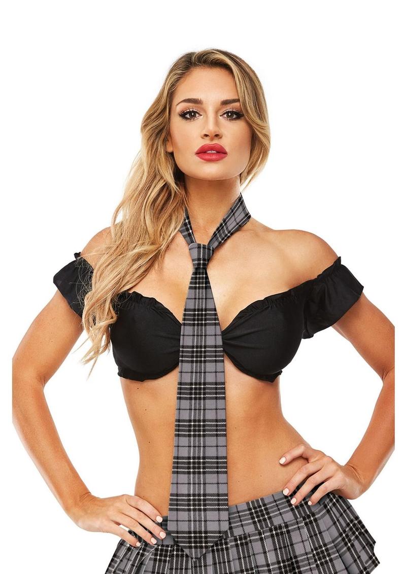 Teacher's Pet Schoolgirl Plaid Tie